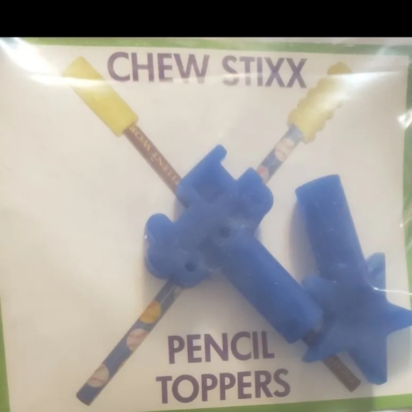 Sensory Chewable Fidget Pencil Toppers Chew Stixx Textured $12 Each - Picture 4 of 6